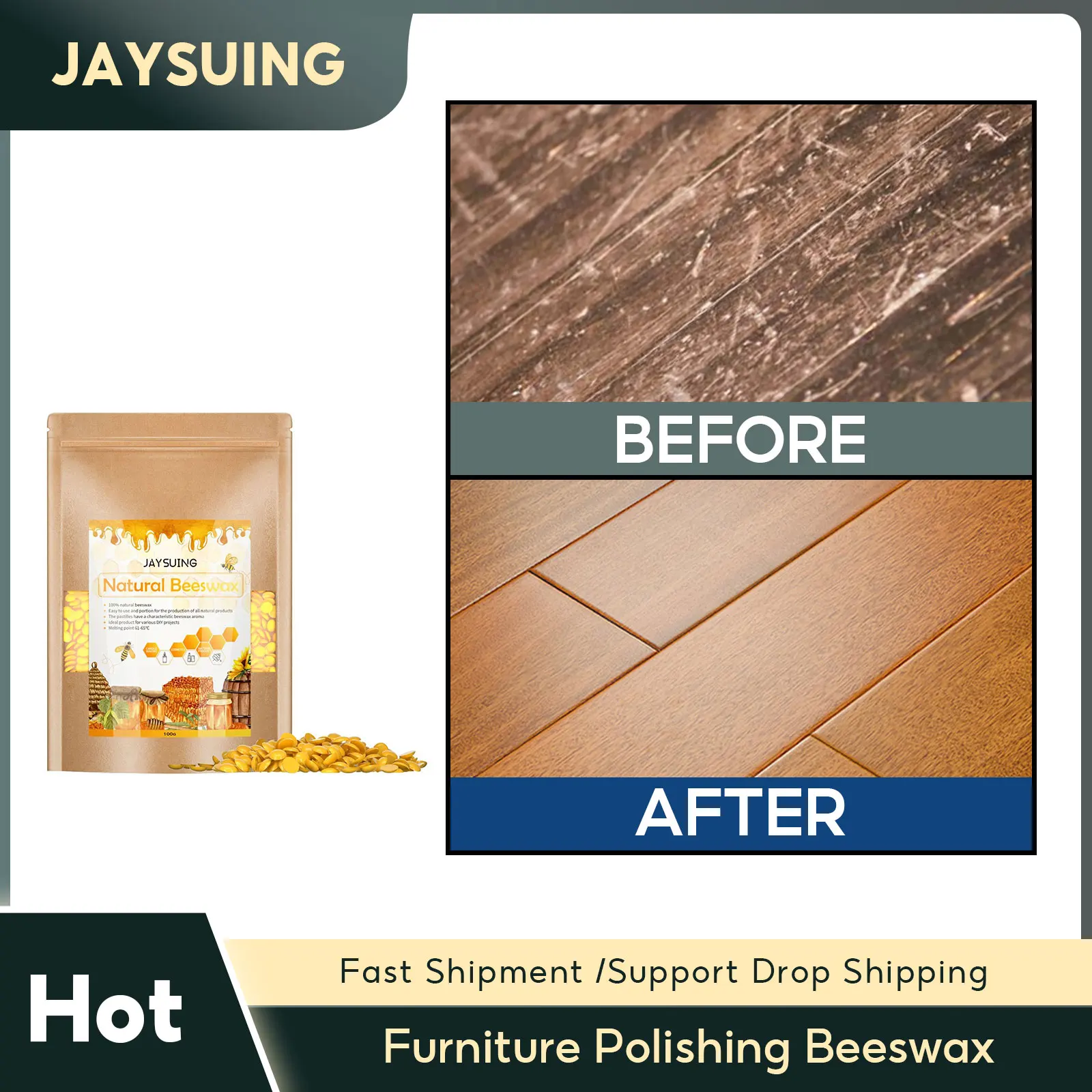 

Furniture Polishing Beeswax Waterproof Clean Spray Solid Wood Furniture Polishing Seasoning Beeswax Polisher Shiny Wood Care Wax