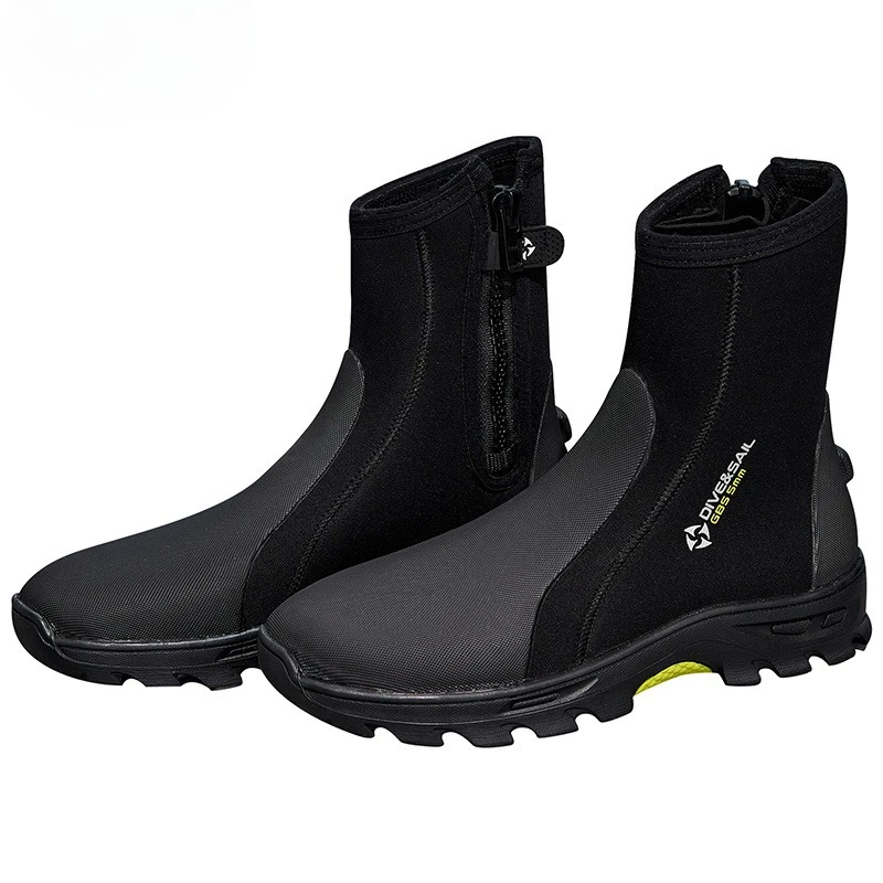 

New Diving Shoes 5MM High-top Hard-soled Diving Boots Outdoor Beach Creek Shoes Snorkeling Flippers Equipment