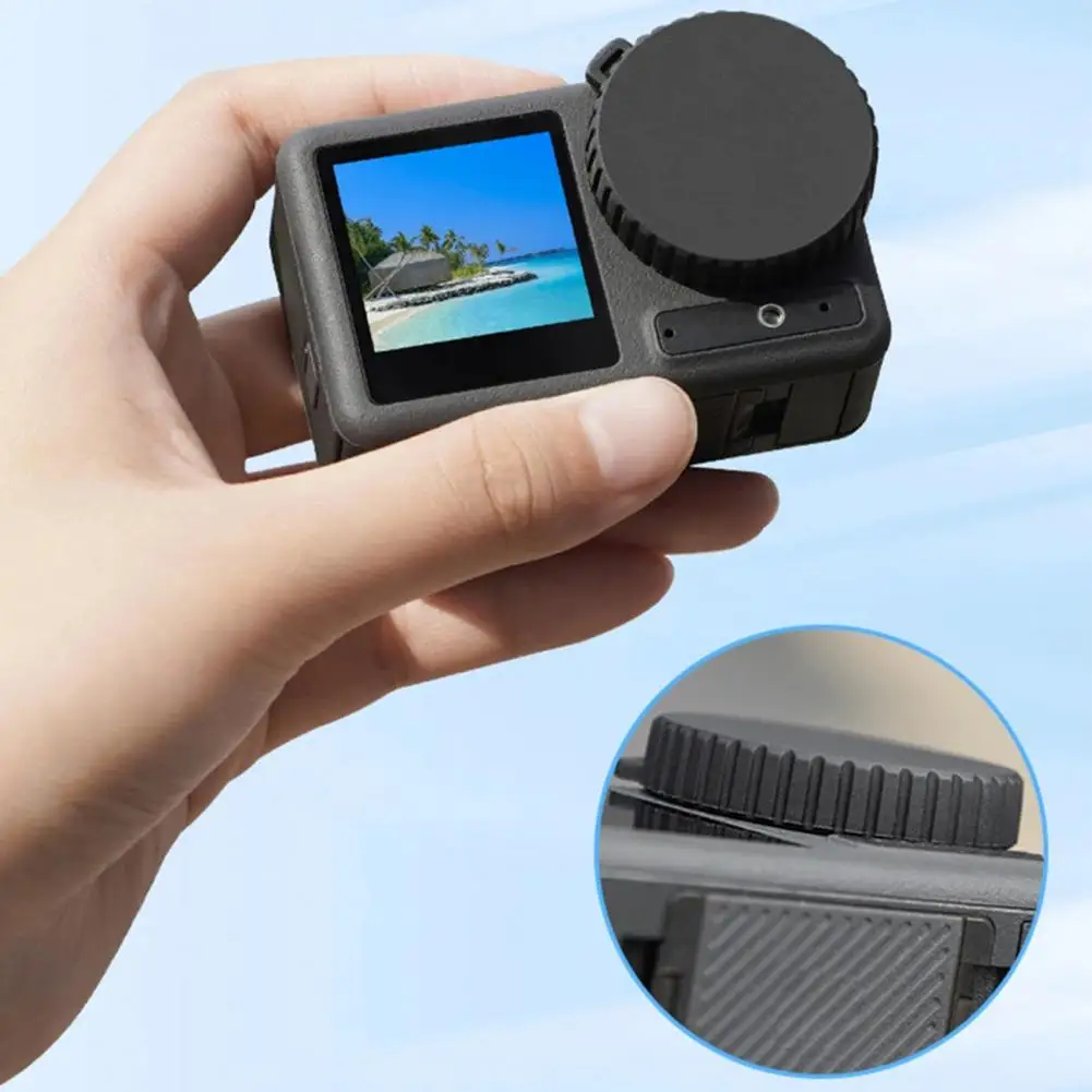 耐衝撃カメラレンズカバープロテクター、osmoアクション34スポーツカメラアクセサリー