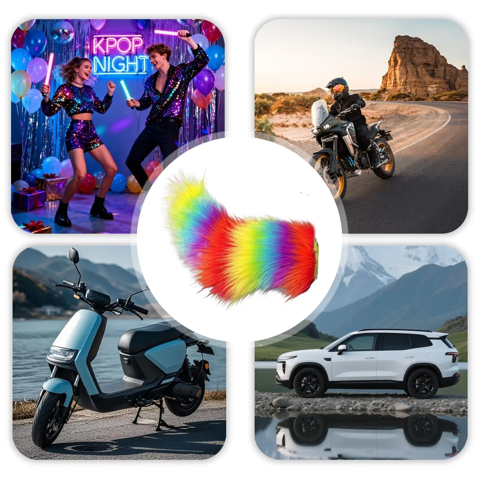 

Moving Cosplay Tail Role Playing Props Animal Tail Auto Decor For Riders Bikers Daily Rides Long Tours Stage Performance