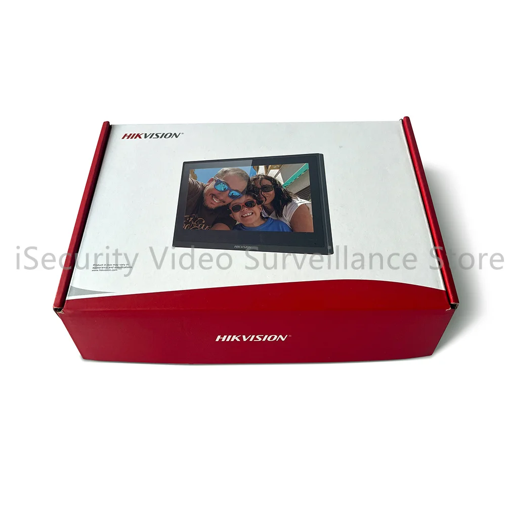 Hikvision DS-KH6351-WTE1 7 inci WIFI Video IP interkom stasiun dalam ruangan layar Monitor TFT tampilan nirkabel