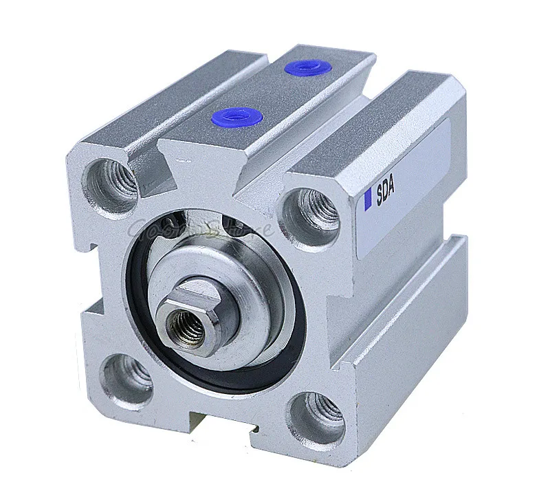 SDA Type Bore 20mm stroke 5/10/15/20/25/30/35/40/45/50mm SDA20 double acting compact air pneumatic piston cylinder Female