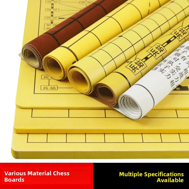 

Двусторонняя кожаная большая шахматная доска из бамбуковой бумаги и ткани, шахматная подушка для студентов и детей, доска для игры в китайские шахматы и Го, пять в ряд