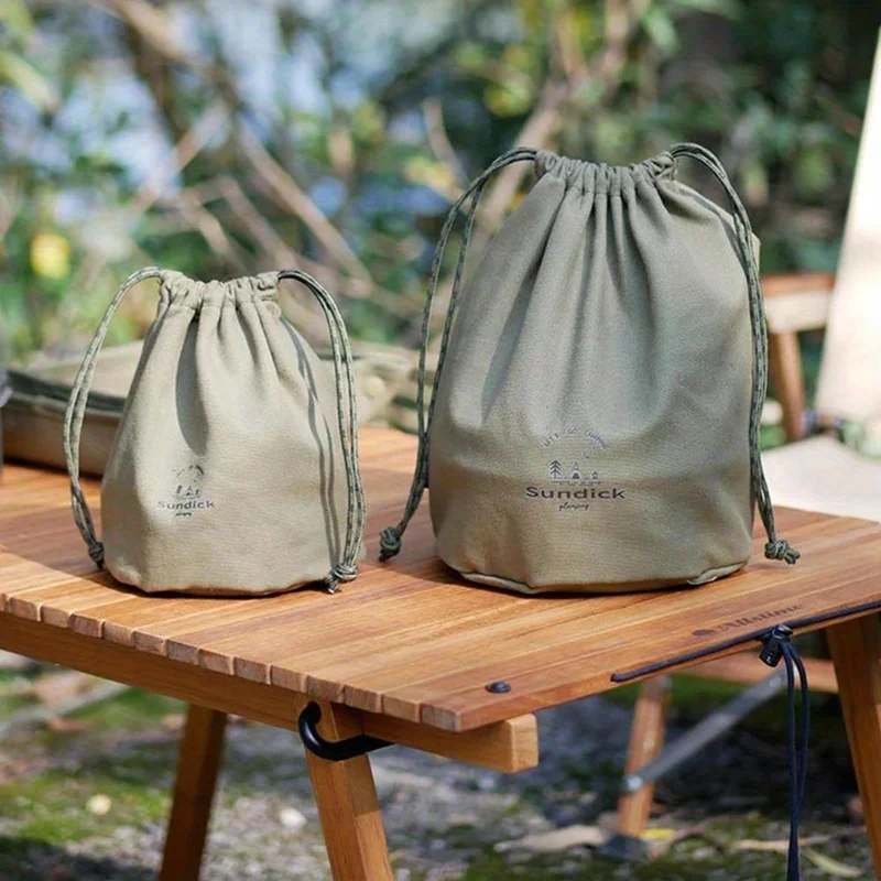 حقيبة تخزين أدوات التخييم الخارجية من القماش المتين مع مقصورات، حقيبة تخزين متنوعة، تستخدم للتخييم في الهواء الطلق