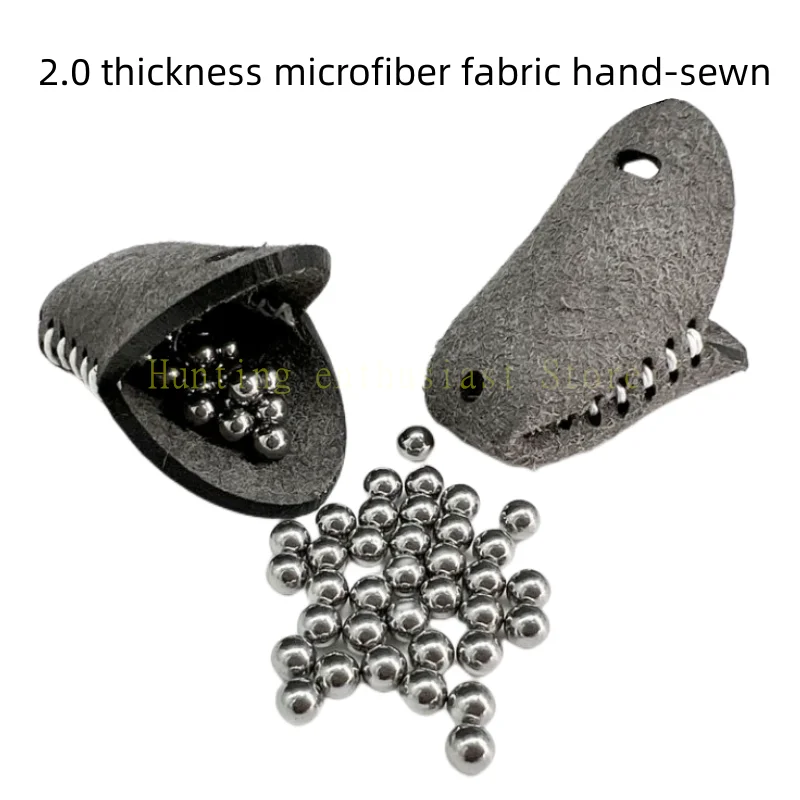 سعة كبيرة شريط مطاطي جلد جيب مقلاع الملحقات الشد المطاط اطلاق النار الصلب الكرة مقلاع صيد
