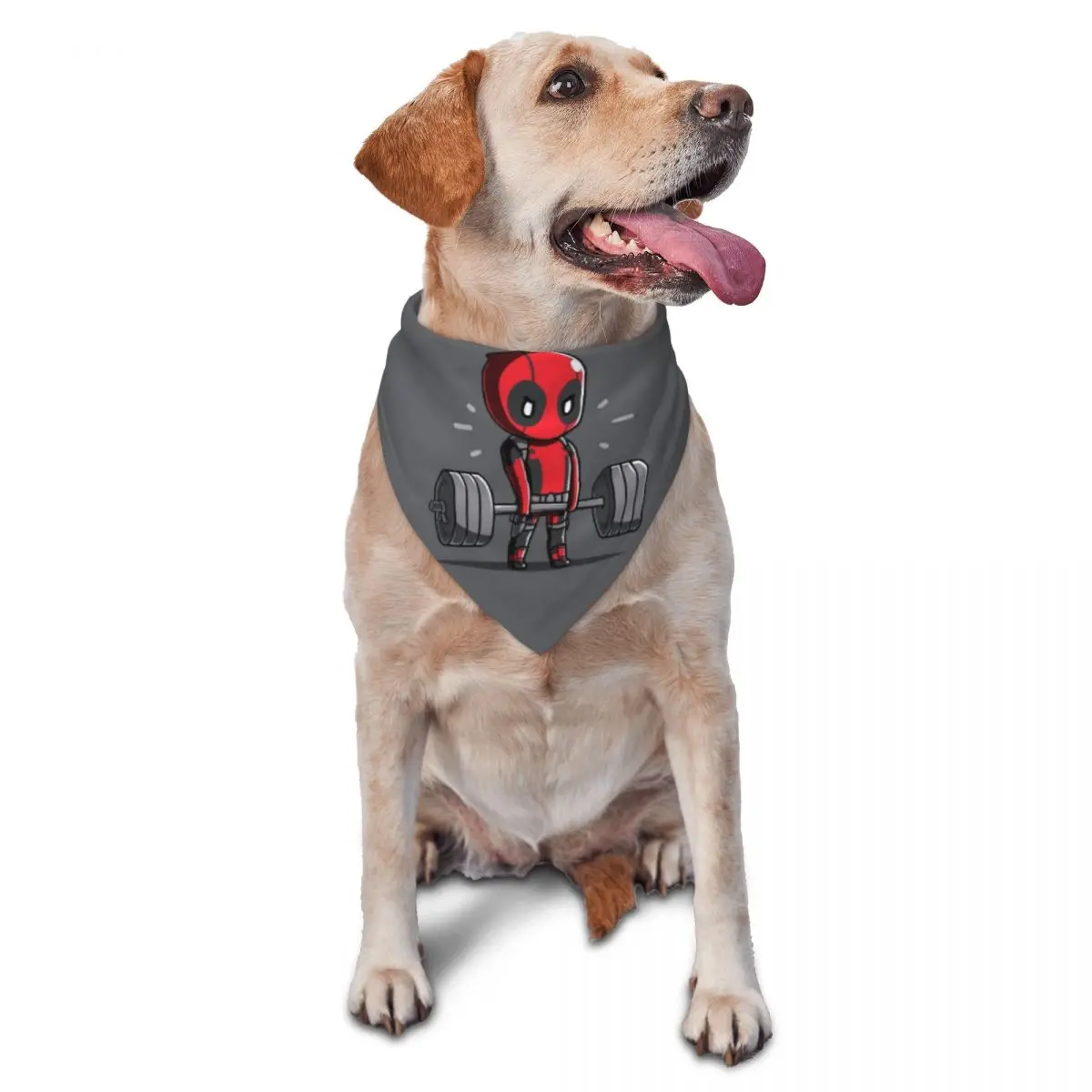 Baberos triangulares personalizados de Manga Deadpool para mascotas, bufanda para perros y gatos, decoración para el cuello, Bandana de poliéster para mascotas, accesorios para mascotas