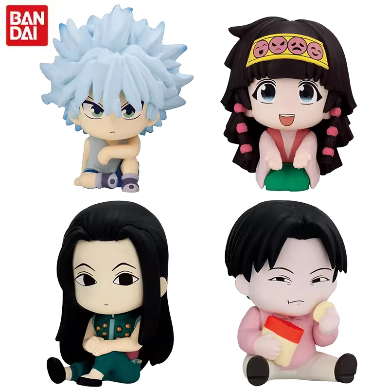 HUNTER X HUNTER Gacha Toys Killua Zoldyck Illumi zodyck alcas Anime Model Ornaments Box Toys