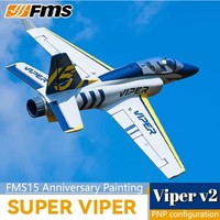 Fms 70mm Culvert Edf jet Viper V2 Remote Control Electric Rc Aircraft Model Assembly Foam Machine Fixed Wing