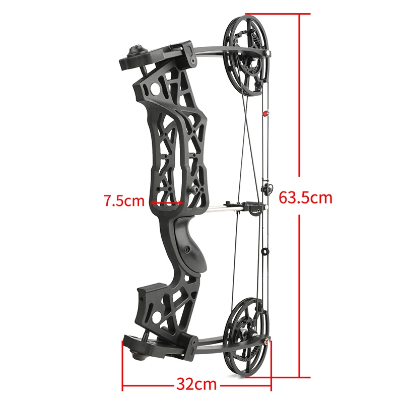 1 pc 40-65lbs Dual-purpose Compound Bow Left/Right Hand Steel Ball Aluminium Adjustable Pounds Archery Bow For Hunting Shooting