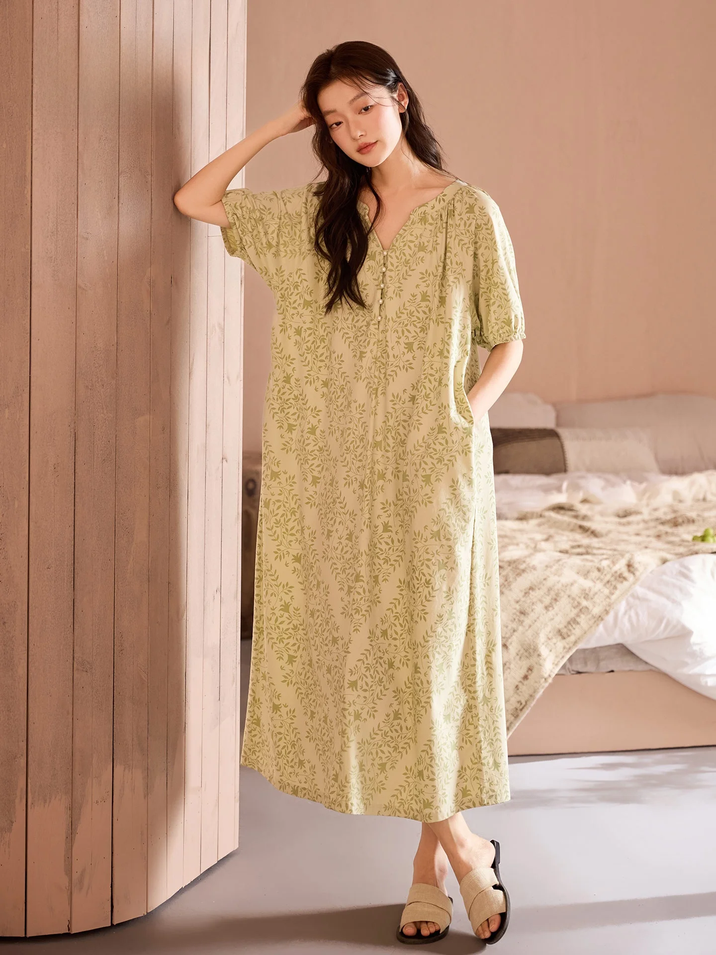 ropa-de-dormir-de-algodon-para-mujer-vestido-largo-de-manga-corta-fino-de-verano-con-estampado-floral-ropa-para-el-hogar-talla-grande-ropa-de-maternidad-estilo-dulce