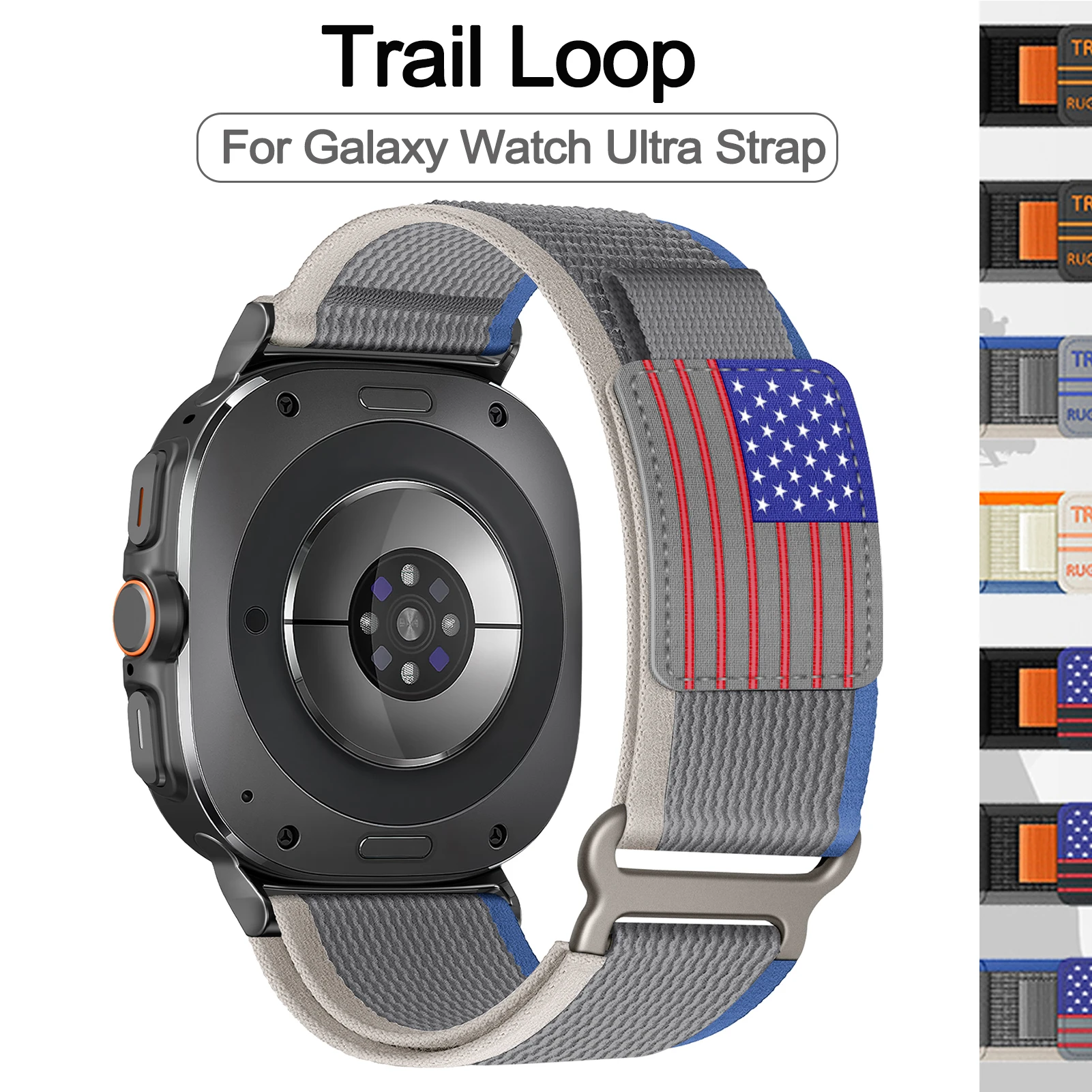 Trail Loop For Samsung Galaxy Watch Ultra Strap 47mm accessories Sport Nylon bracelet For Samsung Galaxy watch Ultra 7 band 47mm