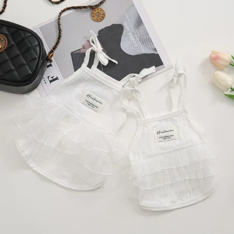 

Noble Pet Dress White Dog Clothes Teddy Cat Cute Princess Mesh Skirt Summer Small Dog Anti-Shedding Clothes XS-XL