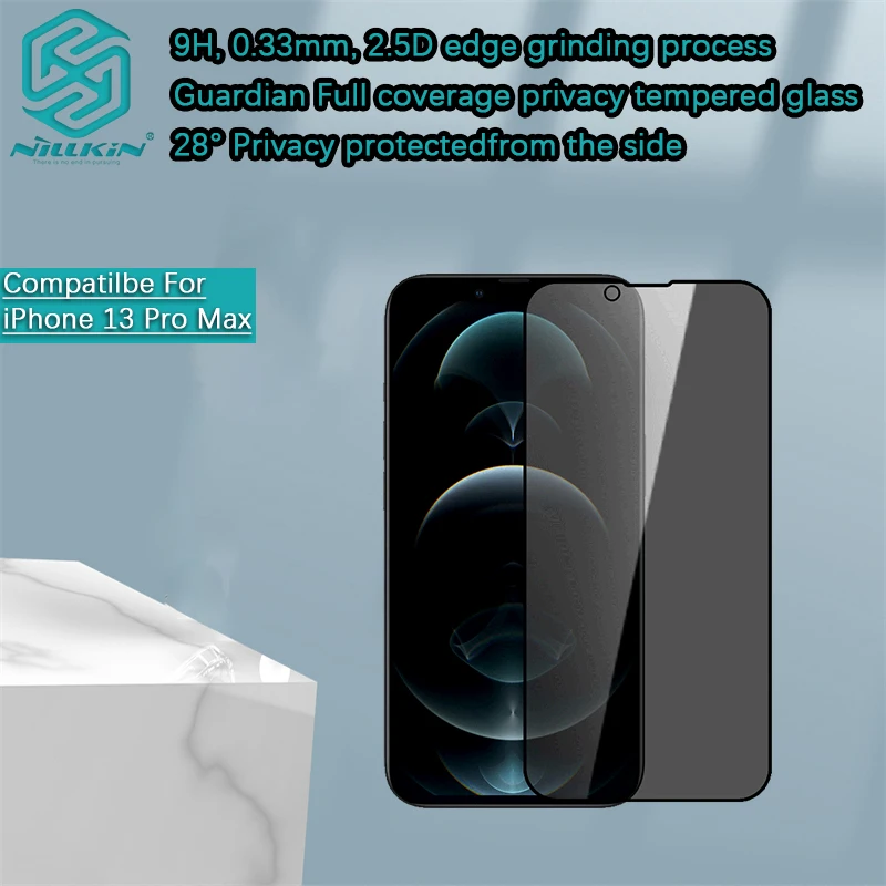 for iPhone 13 Pro Max/13 Pro/13 Nillkin Guardian Full coverage privacy tem Mobile phone screen tempered glass protective film