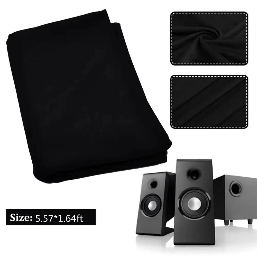 KTV Boxes Repair Black Speaker Mesh Cloth Breathable Anti-dust Stereo Fabric Replacement Speaker Dustproof Protective Home KTV