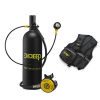 DIDEEP X5000 Pro 2L Mini Diving Tank, Oxygen Tank, Underwater Diving Set, Diving Tank Vest