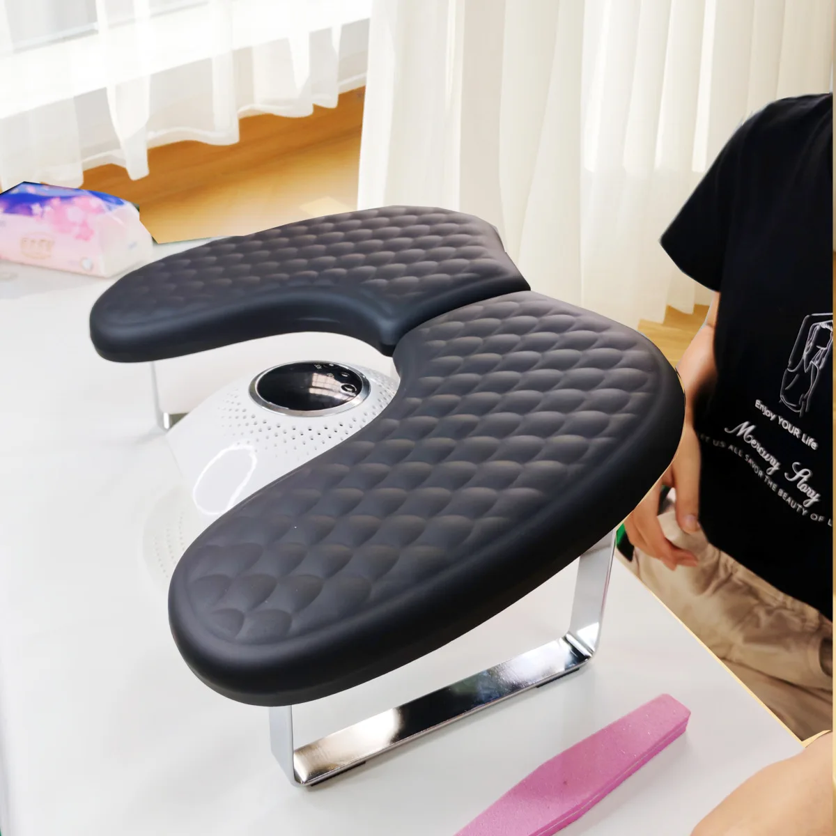 Yjq memory cotton nail art hand pillow nail salon shop customer comfort arm pillow