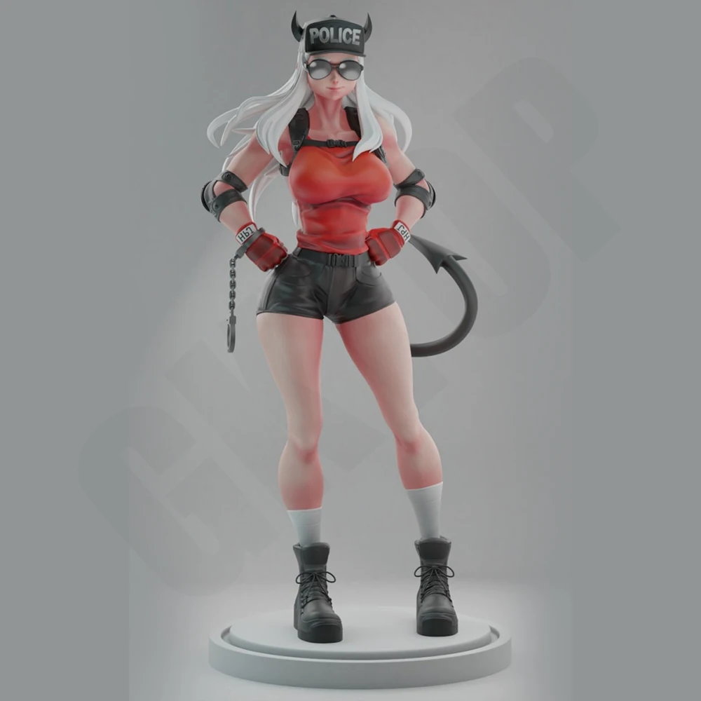 

1/24 Hell Sexy Girl Anime Resin Figurine Toy Unpainted GK Doll Unassembled 3D Print Assembly Miniature Reduction Statue Toys