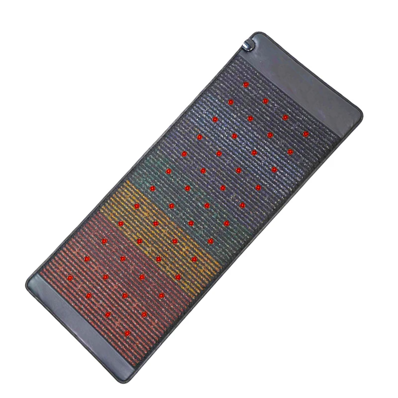 

75*31 дюймов PEMF массажер всего тела аметистовый коврик фотон светотерапия отопление турмалин камень матрас подушка для релаксации