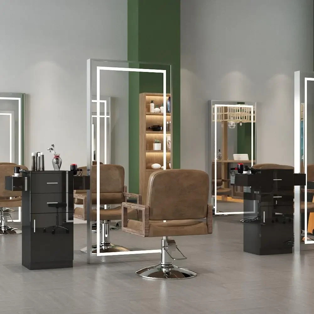 

Styling Station Barber Cabinet Salon Furniture MDF Lockable Beauty Spa Drawer