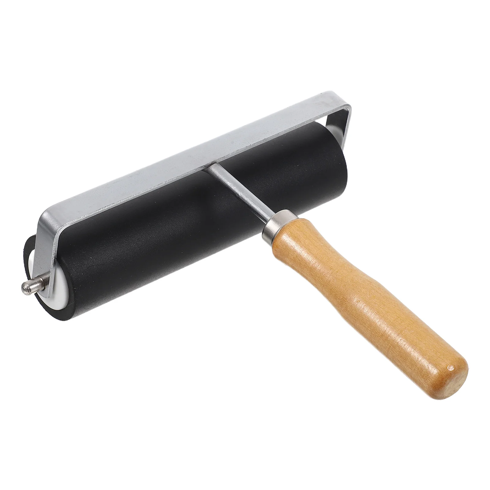 

Printmaking Ink Roller Hard Rubber Block Printing Wood Handle Smooth Inking Tool For Diy Art Craft Projects Scrapbooks