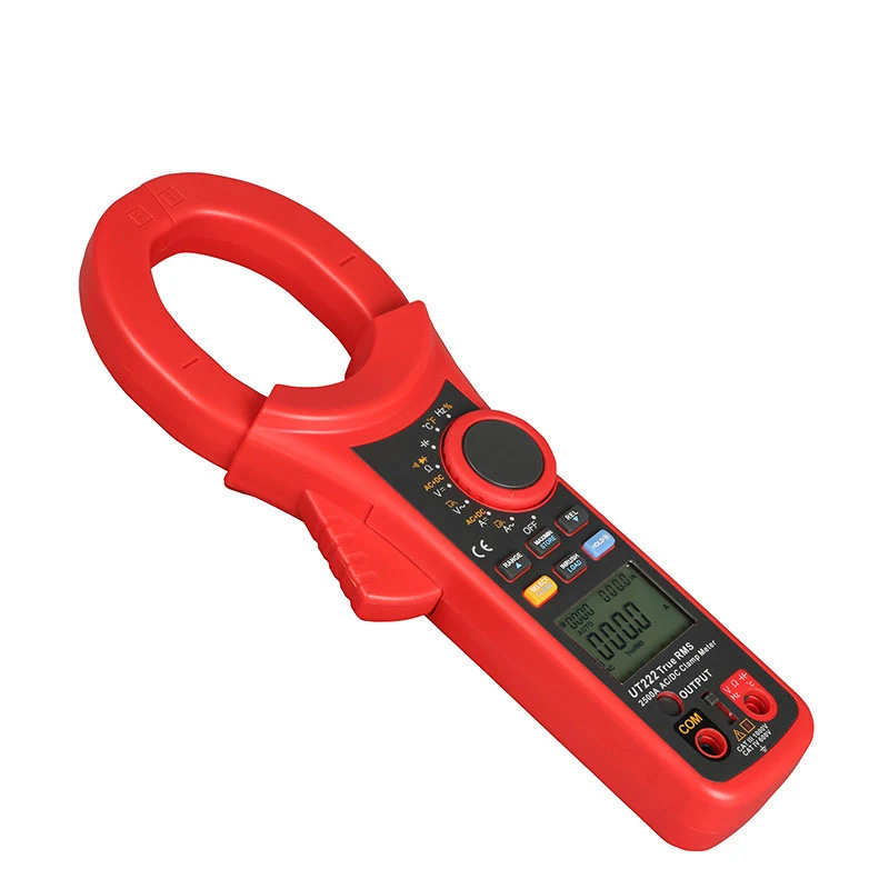 True RMS Digital Clamp Multimeter,2500A AC/DC,1000V,-40~1000℃ K-type Temp Test,63mm Jaw,CAT IV 600V Industrial Tester UT222