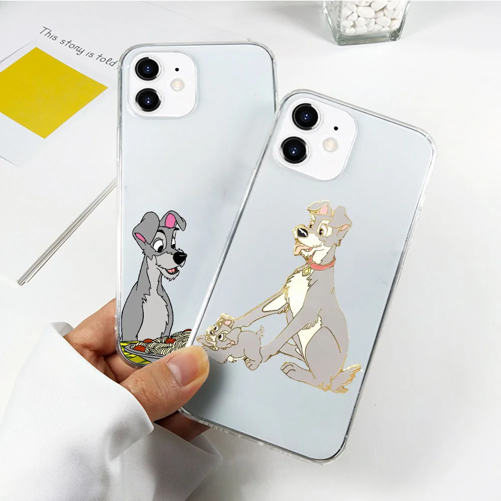 A-35 Lady and the Tramp Cutout Soft Case for Tecno Camon 15 16 17 17P 18 Premier 18I 18T 18P Spark 5 6 AIR 7 7P Pro