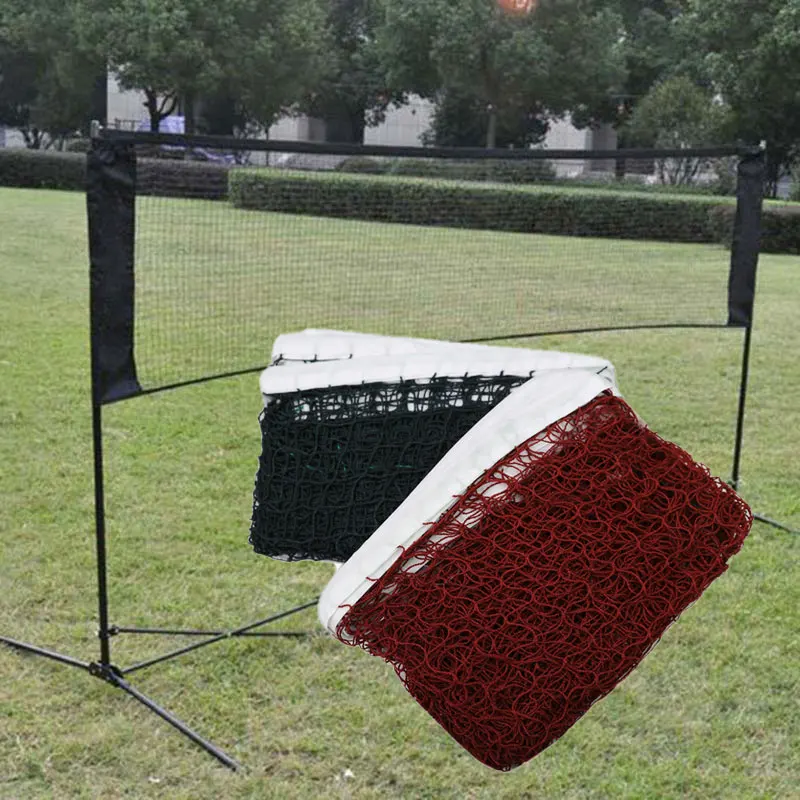 High Quality Outdoor Badminton Tennis Net Replacement Square Mesh Badminton Net Professional Training StandardSports Net