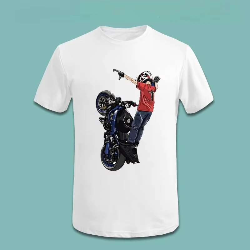 

Лето 2022, легкая и тонкая футболка с короткими рукавами «Локомотив», мужская и женская, одинаковый внедорожный мотоцикл Honda Hrc с короткими рукавами B