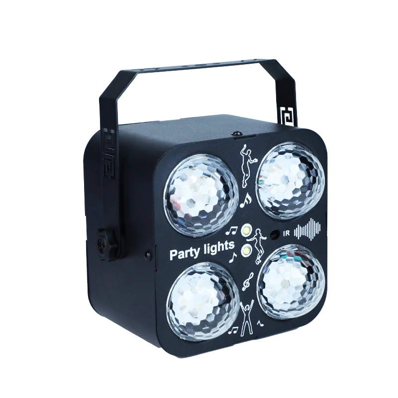 9W LED Magic Ball Light Rotating Stage Light with Remote Control Effect Atmosphere Lamp for Concert Club Party DJ Show Lamp