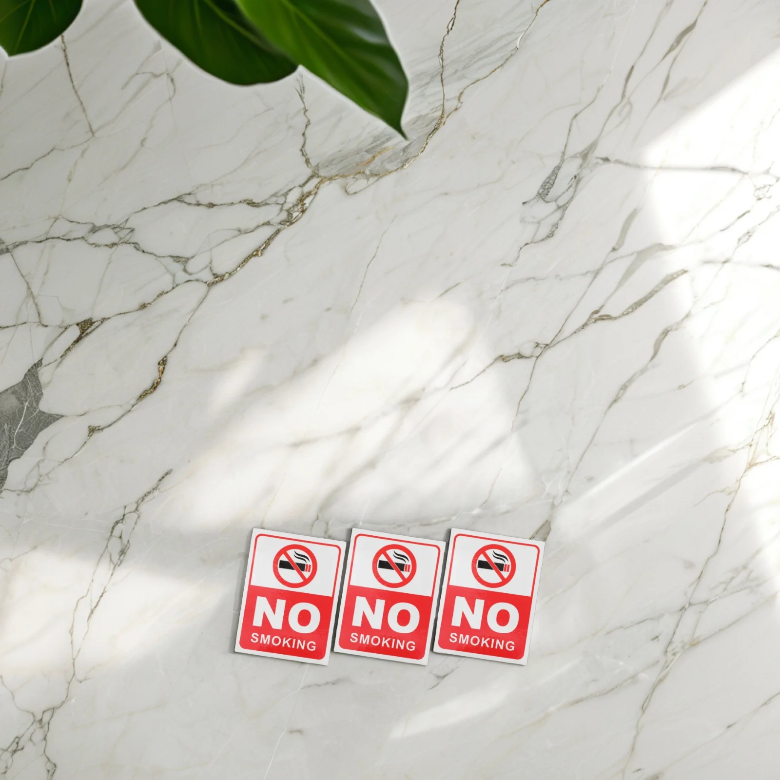 

6pcs No Smoking Stickers PVC Signs for Car Office Hotel Mall Fire Safety Warning Decals Public Places Traffic Safety