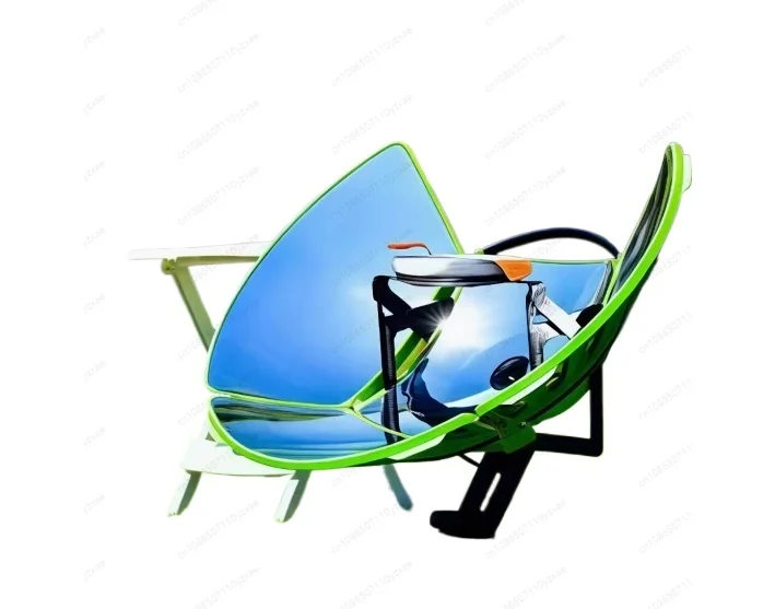 High Efficiency Parabolic Solar Oven - Boils Water & Cooks Food Faster, Portable Outdoor Cooking Stove for Camping