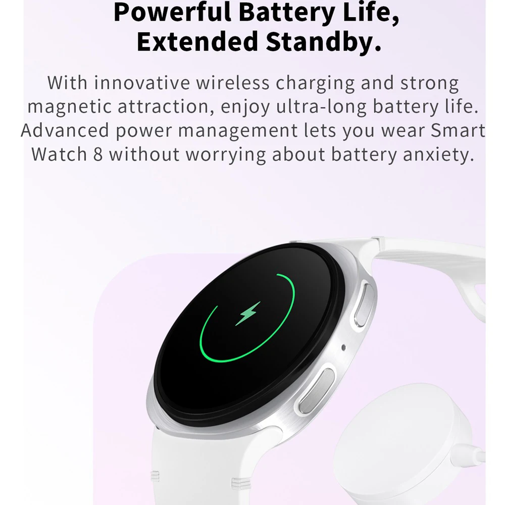 

Durable Smart Watch Blue Tooth Call Map Navigation Smartwatch SOS Sports Heart Rate Watches 8 Voice Assistant Wireless Charging