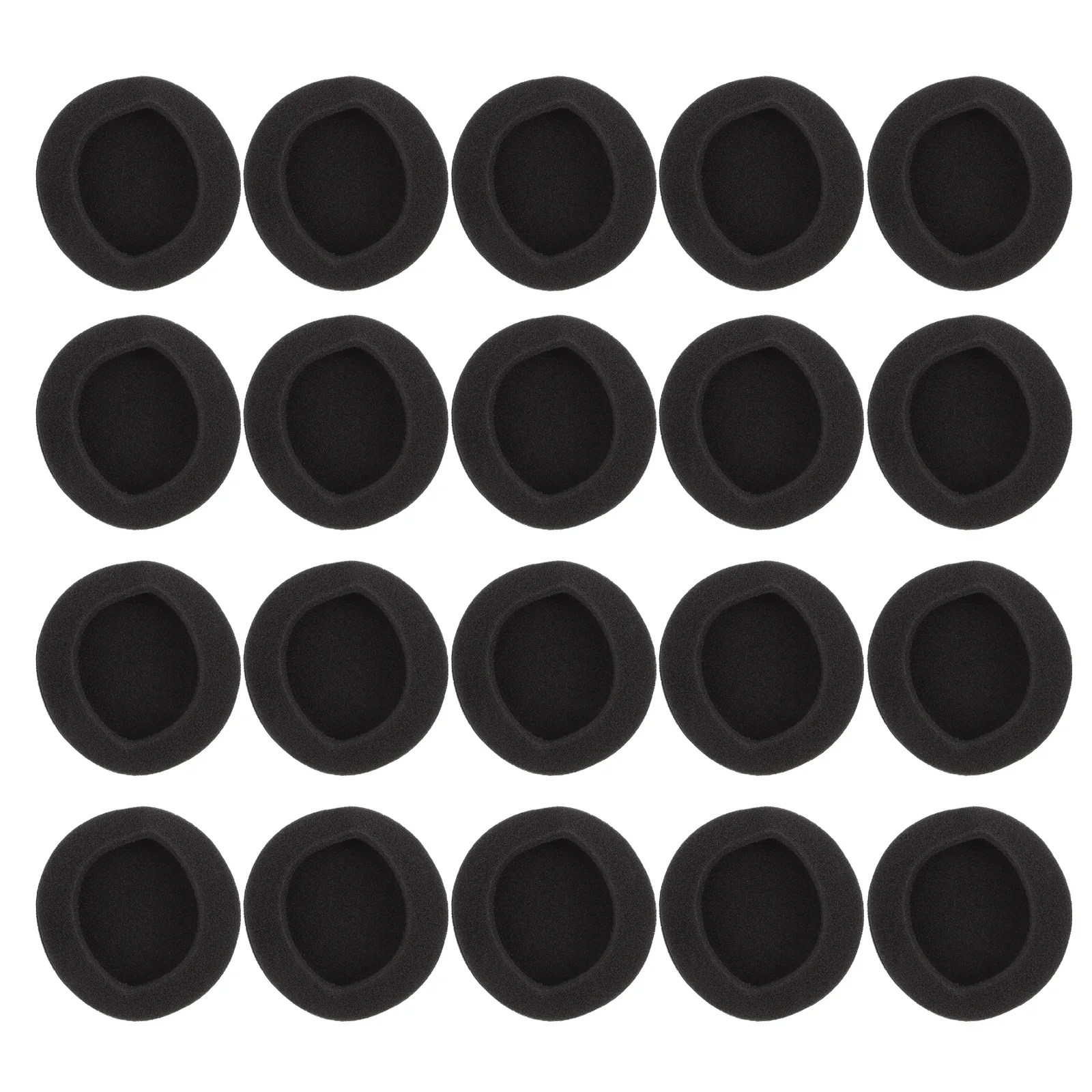 

20 Pcs Black Headphones Ear Cushion Replacement Sponge Headset Ear Pad Pad Headset Accessories Durable Soft