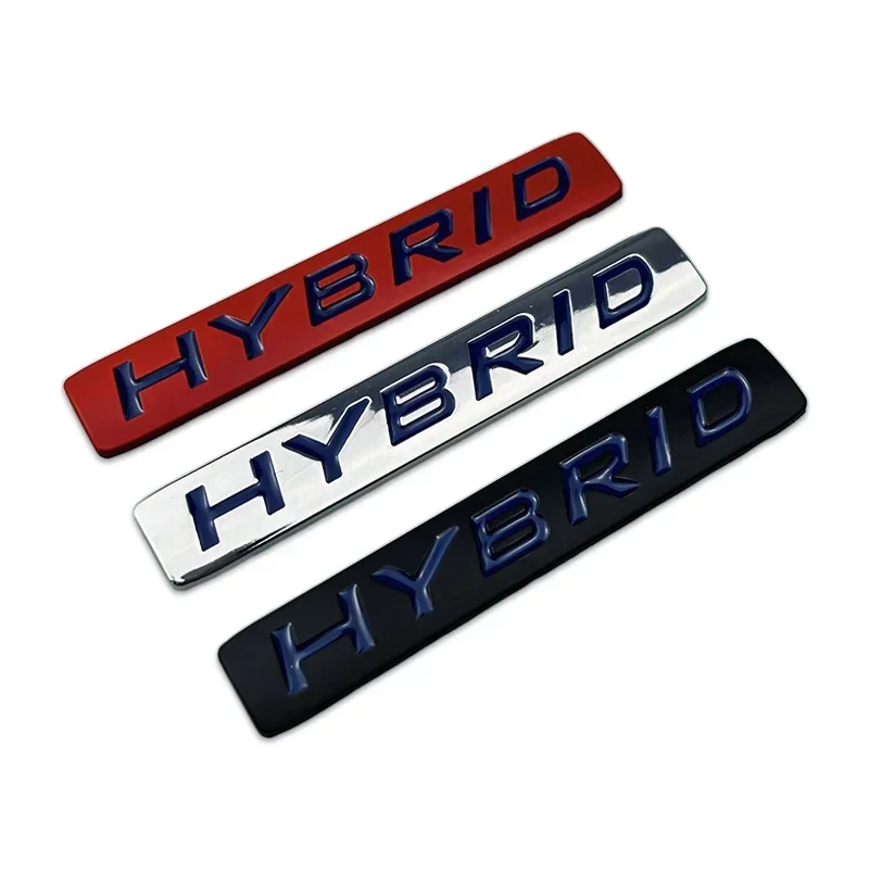 Car Body Metal Badge Rear Trunk Emblem Sticker for Toyota HYBRID Auris CAMRY Corolla HIGHLANDER INNOVA RAV4 TUNDRA Yaris