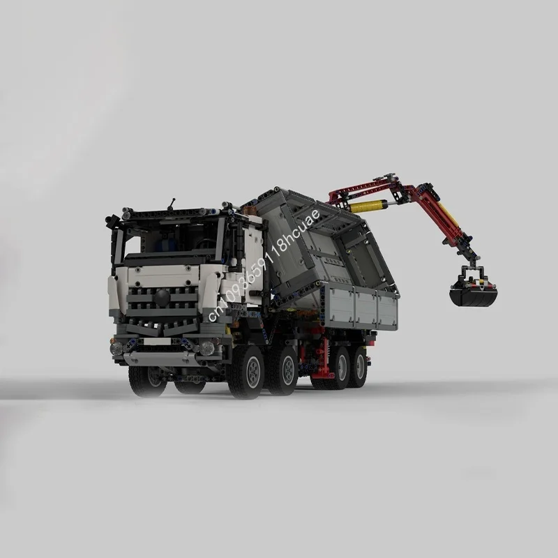 3132 個 MOC リアクレーン技術エキスパートビルダーモデルビルディングブロッククリスマスギフト建設アイデアレンガのおもちゃ子供の誕生日