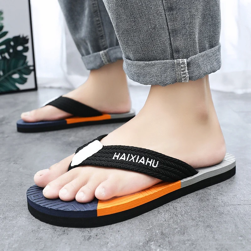 

High Quality Brand Men Flip Flops Summer Beach Flip Flops Men Fashion Breathable Casual Men Beach Slippers Summer Outdoor