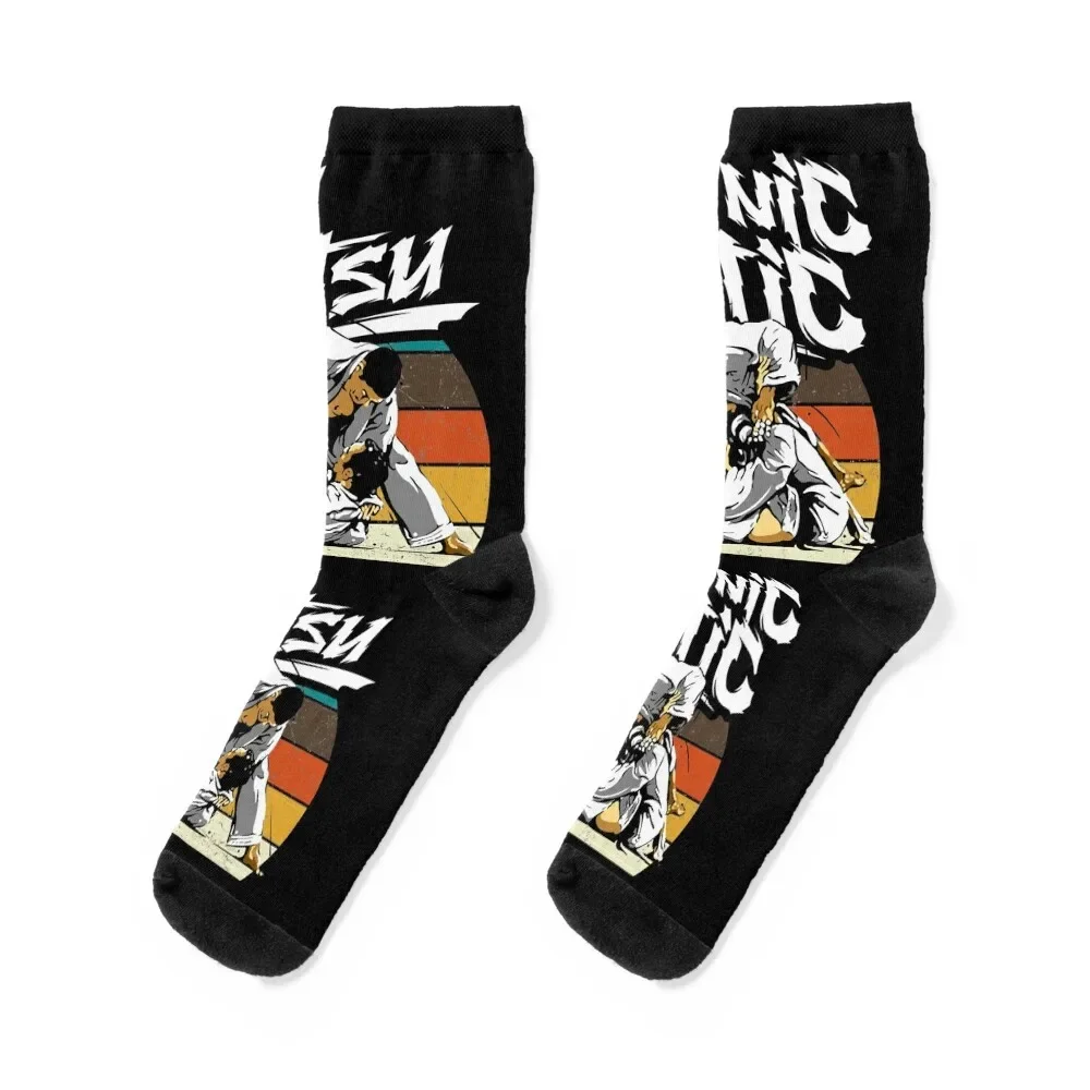 

Jiu Jitsu Shirts Aggressive Cuddling Vintage Socks summer custom Socks For Girls Men's