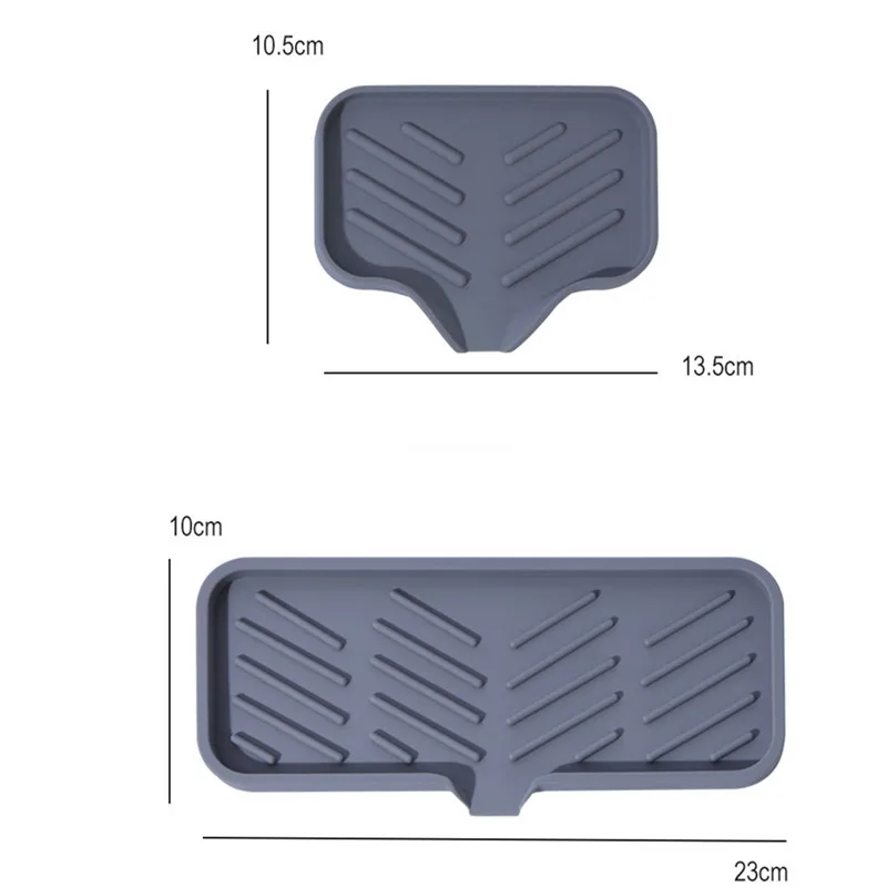 Tapete de silicona para grifo, bandeja para fregadero de cocina, dispensador de jabón, almohadilla de drenaje de esponja, estera de secado contra