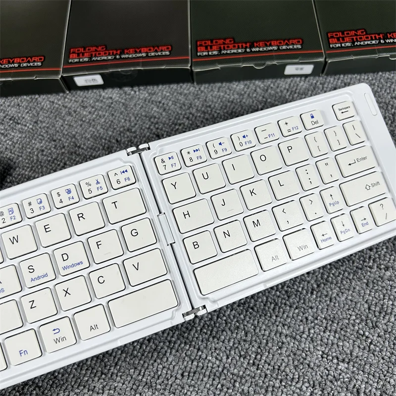 طوي سماعة لاسلكية تعمل بالبلوتوث ثنائي الوضع لوحة المفاتيح مقص القدم تصميم الأعمال المنزل استخدام مكتب الهواتف المحمولة لوحة المفاتيح العالمية #3