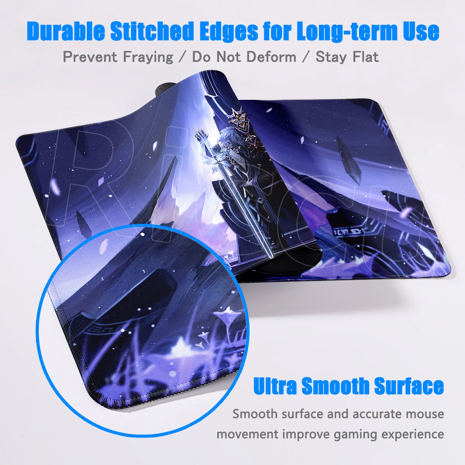 HD Printing Capitano Mouse Pad Game Genshin Impact Anime Mouse Pad Laptop Gaming Non-slip PC Computer Mice Mat XXL Large Deskmat