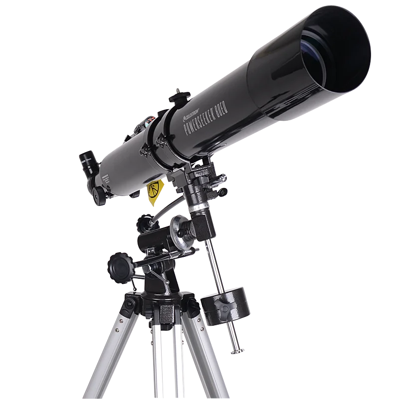 80EQ Astronomical Telescope for Children Student Equatorial Refractor Telescope Powerseeker 80eq