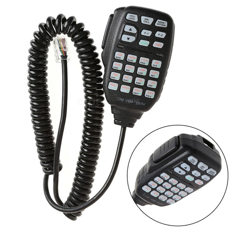 Altavoz ICOM HM-133V DTMF PTT, micrófono para ICOM ID-800H, ID-880H, IC-2800H, IC-2820H, Radio móvil, Walkie Talkie