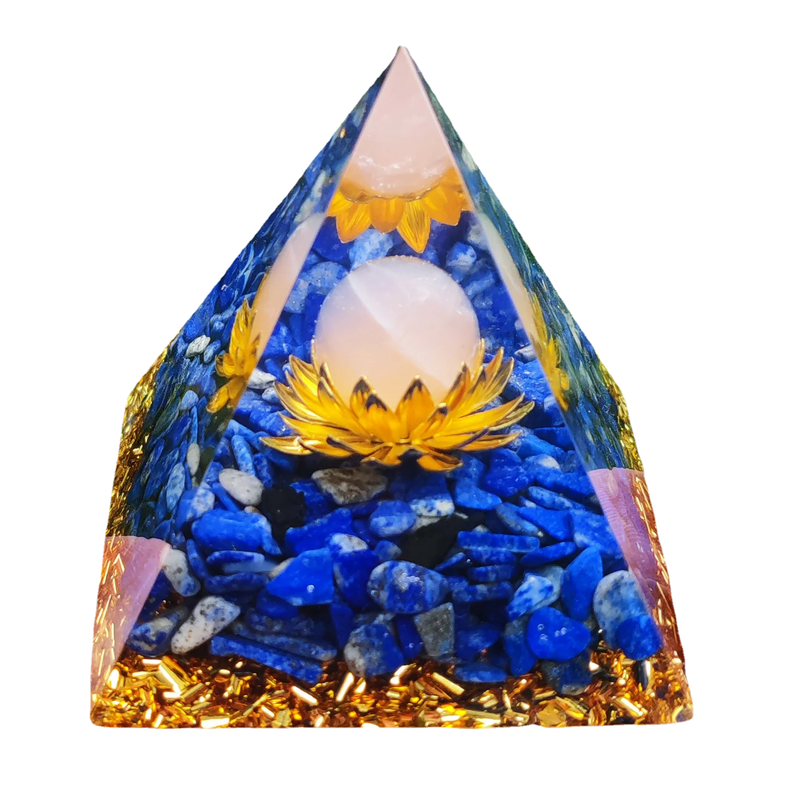 

Augen Energy Crystal Ball 73 Styles Pyramid Crystal Ball Nature Stone Home Crafts Resin Decoration Lucky Good Fortune Get Rich