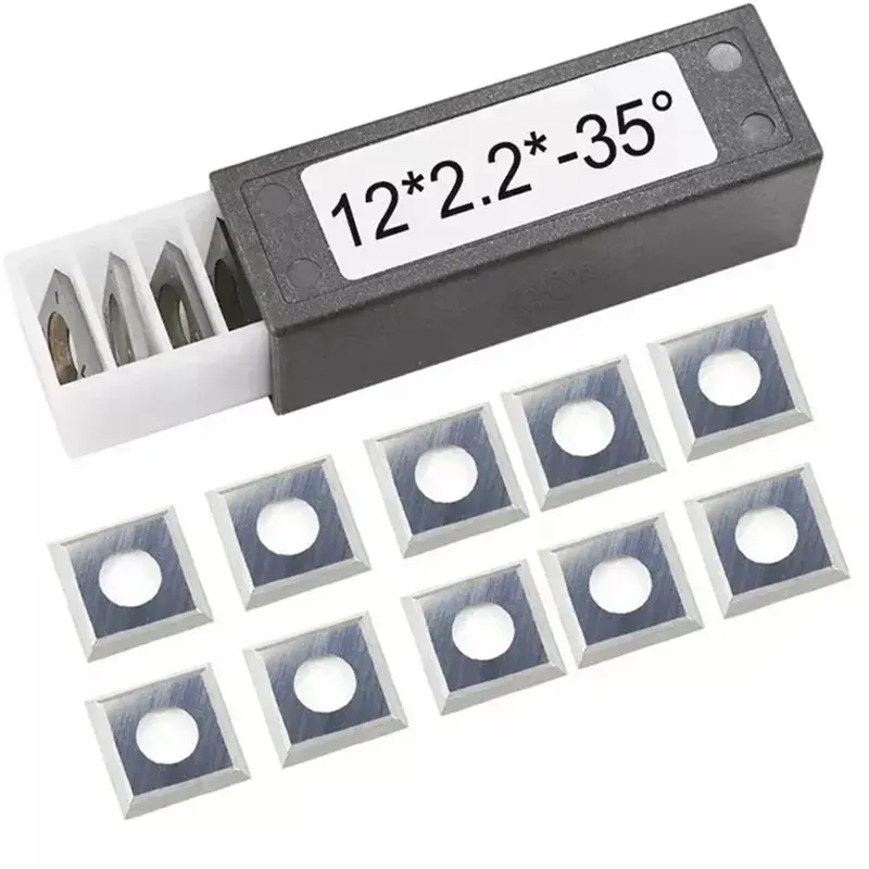 

ABVG-10 Square Carbide Inserts 12X12x2.2Mm Replacement Tool Square Turning Tool Suitable For Woodworking