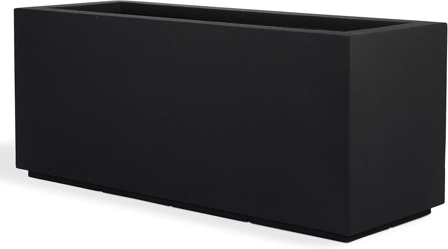 

Milan Tall Modern Outdoor/Indoor Rectangular Trough Planter, 46" L X 17" W X 19" H, Lightweight, Heavy Duty, Weather Resistant,