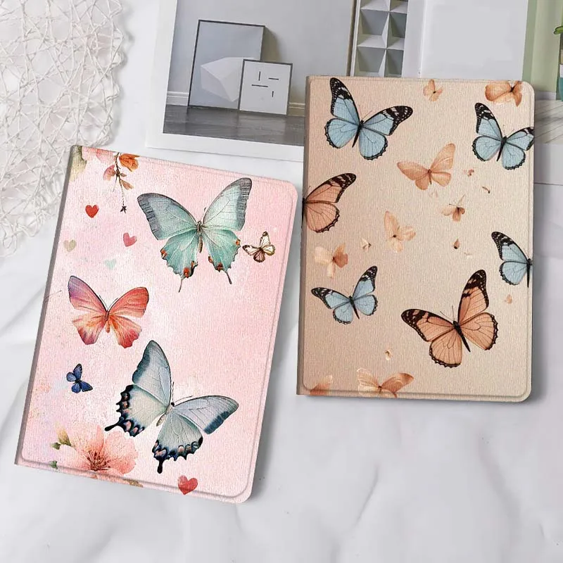

Butterfly Pink Floral Art Gift Tablet Case For Samsung Tab Galaxy S6 S11 A A7 A8 A9 A11 10.1 10.4 10.5 Plus Lite