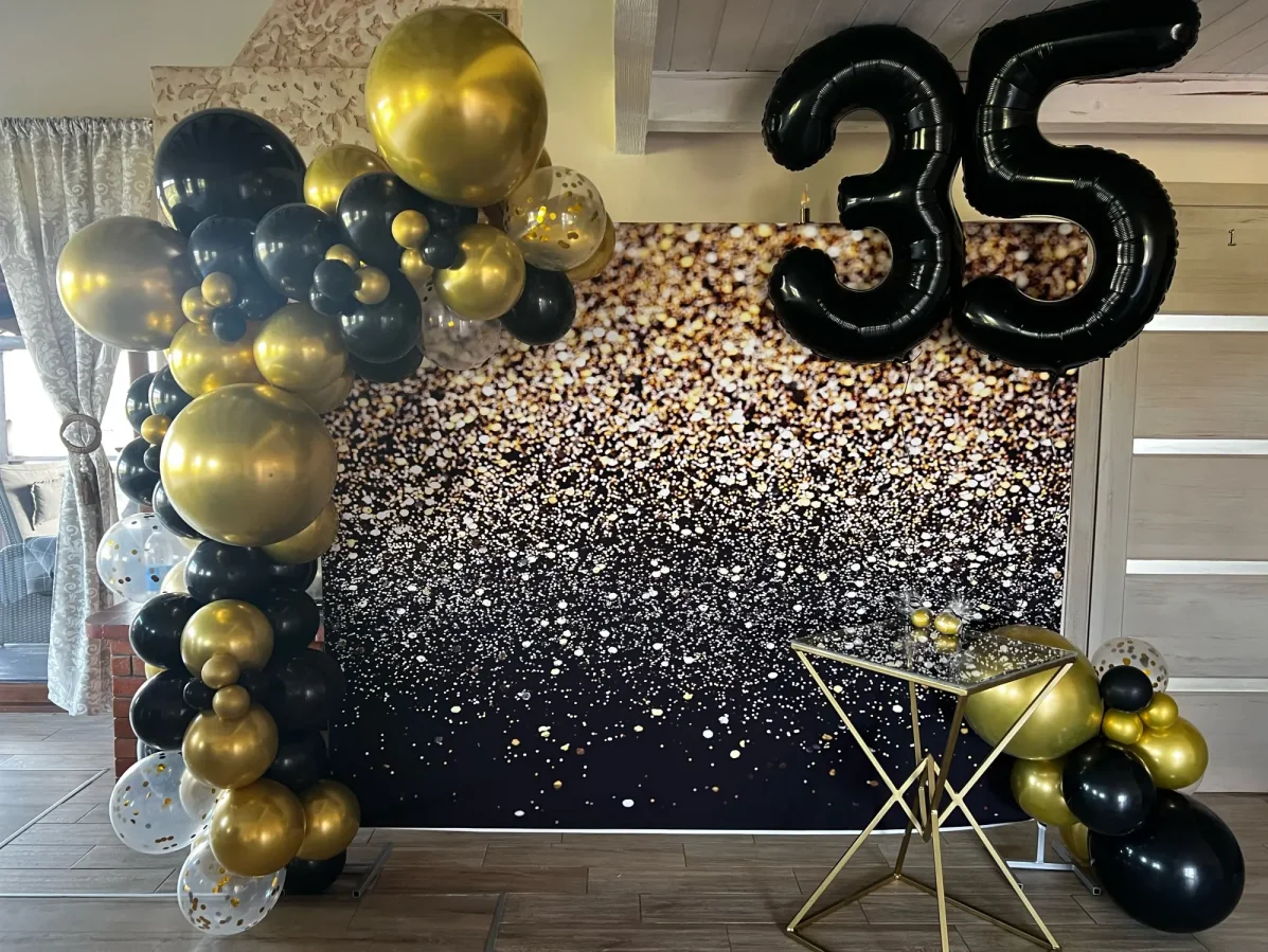 Dreamy Glitters Light Bokeh Shiny Golden Photography Backgrounds Birthday Party Wedding Backdrops Decor Portrait Photocall Props