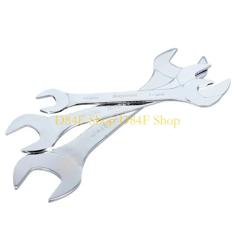 

D84F Pack of 2 Universal Open End Wrench 3mm Ultra-thin Double Headed Spanner Wrench for Maintenance Hardware Hand Tools