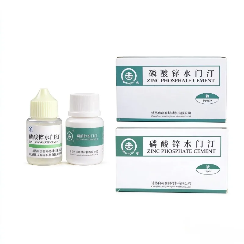 Dental Zinc Phosphate Cement 30g Powder 15ml Liquid Luting Cement for Crown Bridge Dental Adhesive Filling Material for Dentist