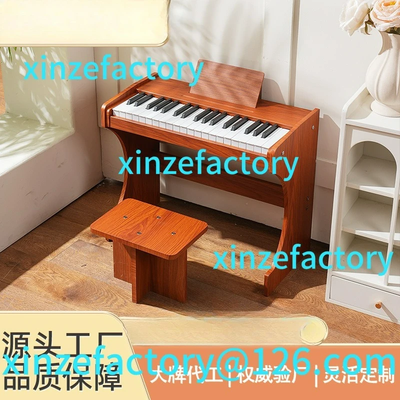 

Customization Vertical children's wooden electronic organ toys